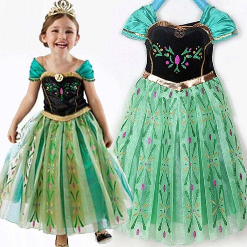 Baige Hot Sale Dress Fancy Baby Frocks Elsa Costume Girls Comsplay Costume Платье для детей 3-8 лет