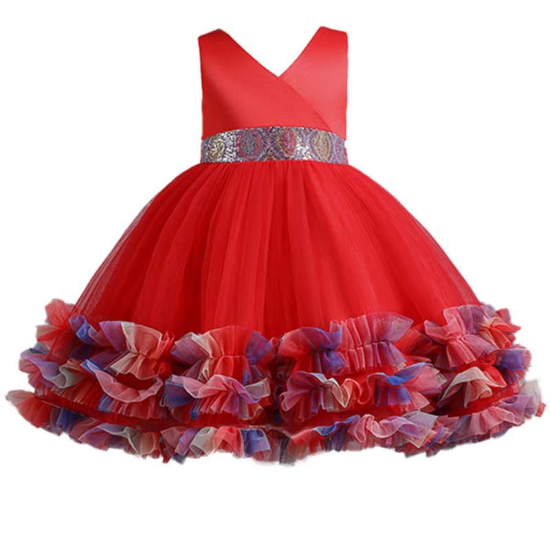 Girl Flower Princess Dress Summer Tutu Рождественские платья для детей для детей Детские детские костюмы одежда