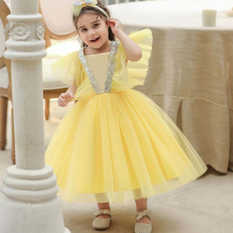 Baige Summer Childrending Одежда Sequin Bab