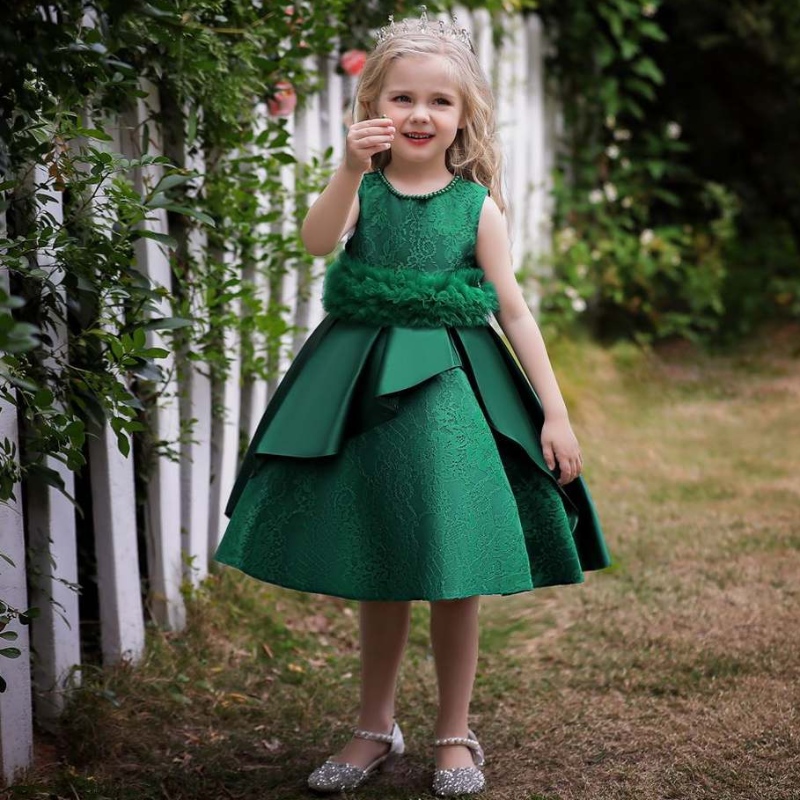 Baige Hot Sale Baby Girl Frock Frock Flower Girl Платье свадебная одежда свадебная бальная платье