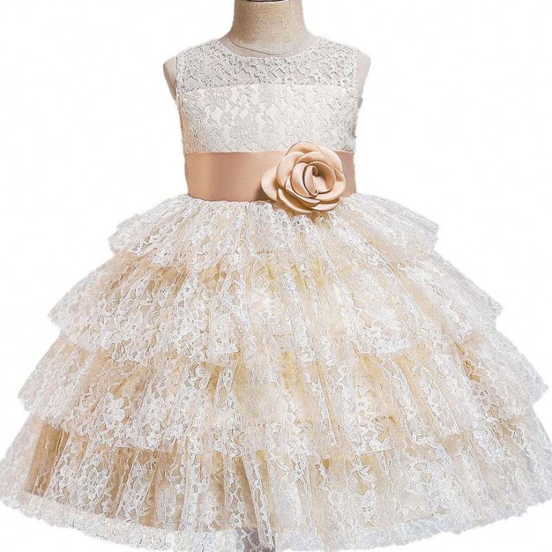 Baige Summer Fashion Course Tulled Lovely Beading Big Bow Guted Fighting Fangy Ball Plowers Flower Girl Планты