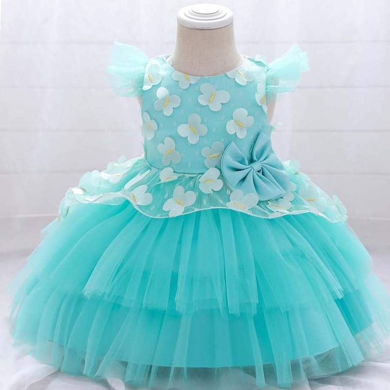 Baige Girls Frock Patterns Sweet Girl Ruffle Princess Little Girl День рождения красивая первая общинаn Платье L1991XZ