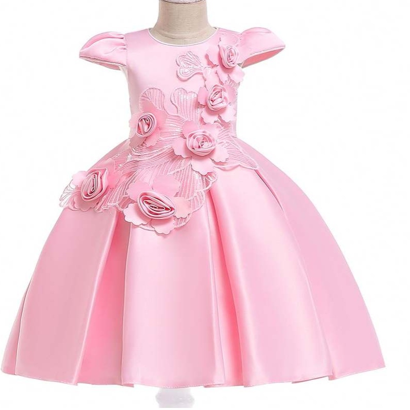 Baige Новая модель детская одежда для девочек платье Princess Princess First Birthday Plord L5070