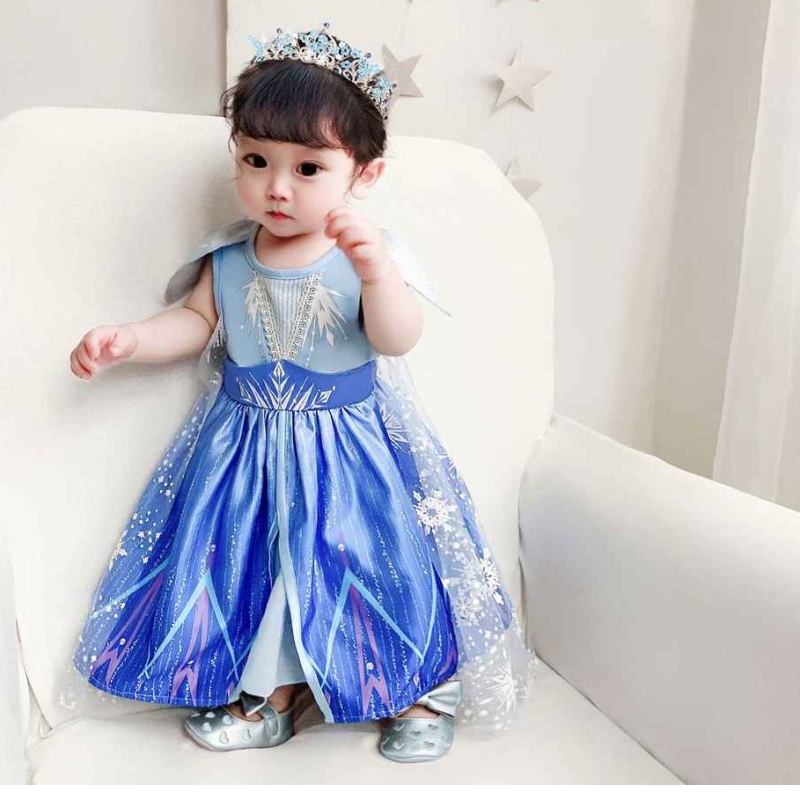 Baige New Design Princess Elsa Anna Play Play платье Little Girl Cosplay Costumes Рождественская вечеринка на день рождения BX1730