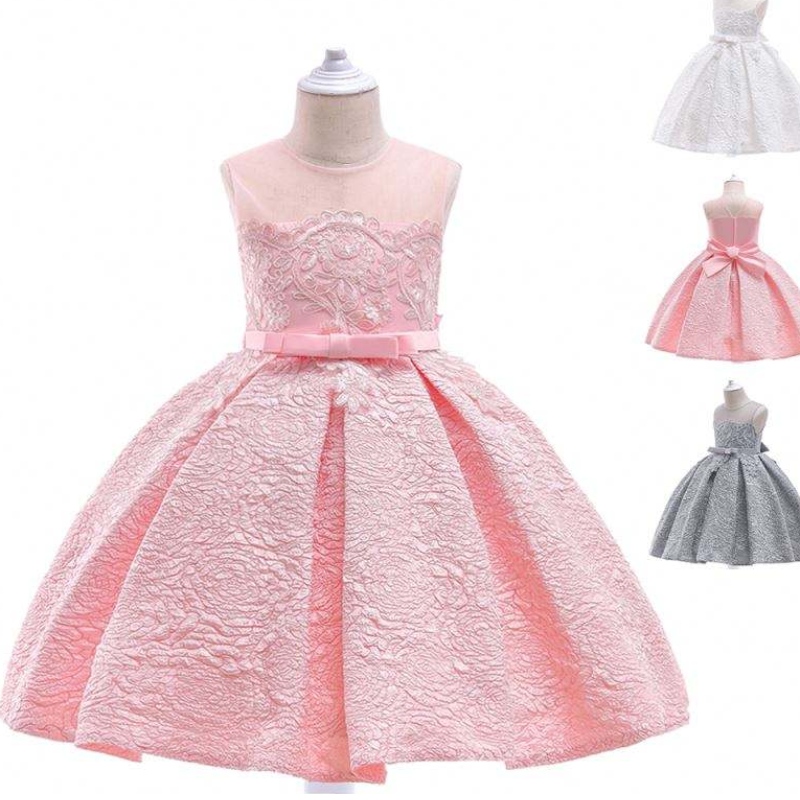 Baige Hot Sedelling Kids Girs Formal Party Wear Clothing Дети, первые общаются вечерние платья для вечеринок