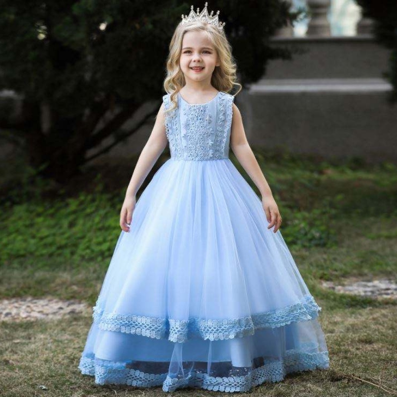 Baige White Kid Long Dress Princess Pageant Pageanc