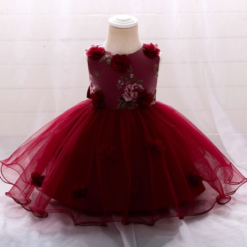 Горячая распродажа Baby Summer Girl Party Dress Дети Свадебное платье на день рождения на 3-24 м Wear L1909XZ