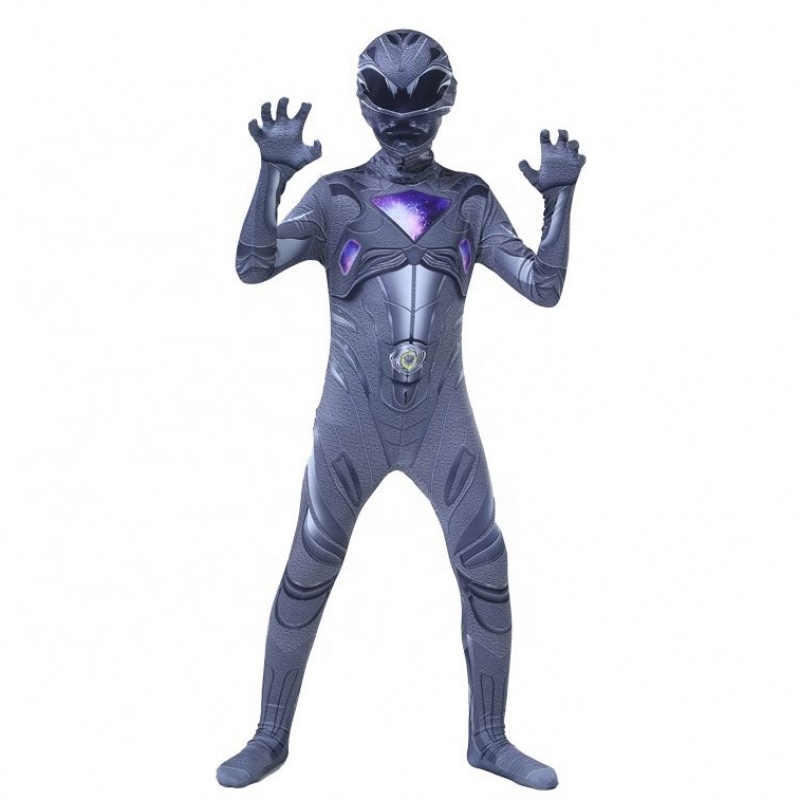 Многократный Color Cool Halloween Party Cartoon Superhoon Superhero Cosplay Mystic Force Power Ranger костюм для детей