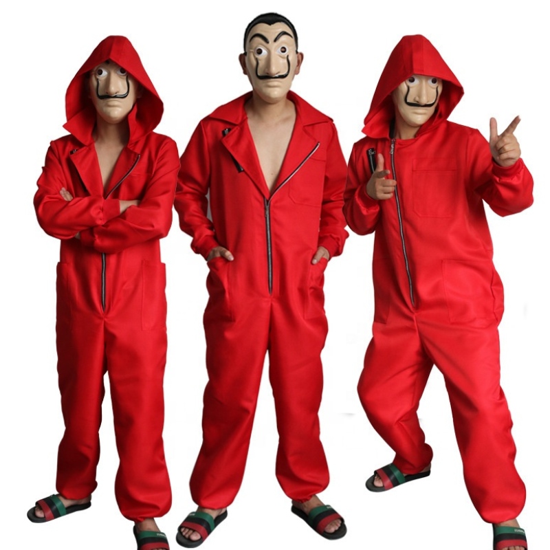 Сальвадор Дали кино костюм деньги ограбление домика бумаги La Casa de Papel Cosplay Costumes Halloween Costumes