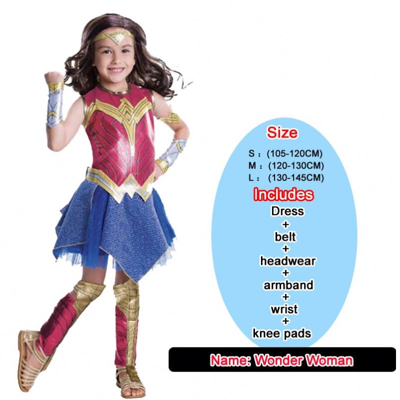 Baige Girls Wonder Woman Costum