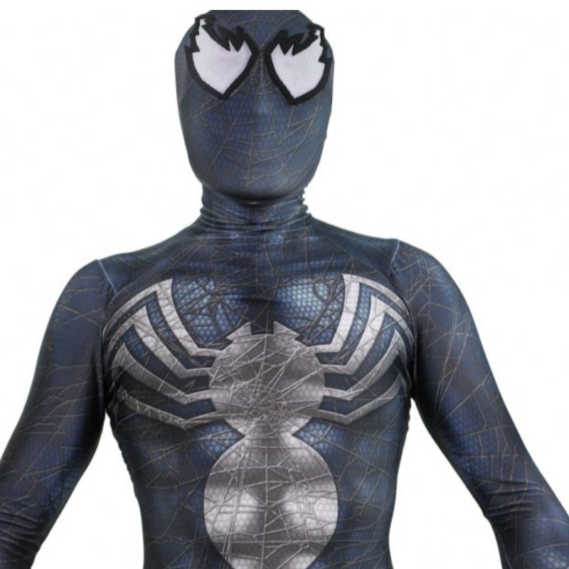 Черный Zentai костюм Хэллоуин карнавальный день рождения.