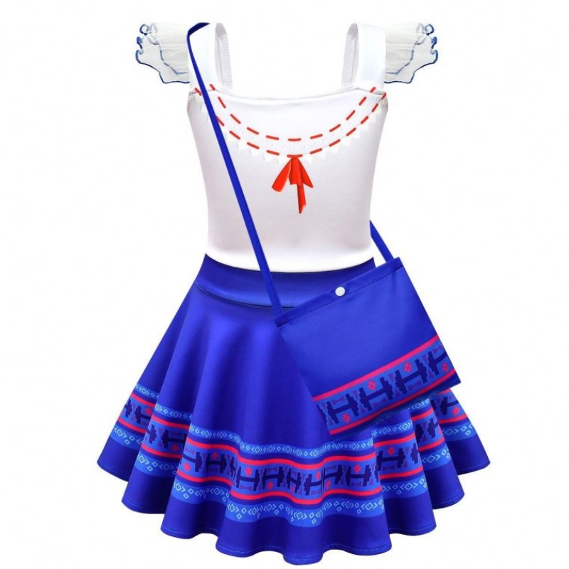 Baige Kids Girls Encanto Mirabel Cosplay Costum