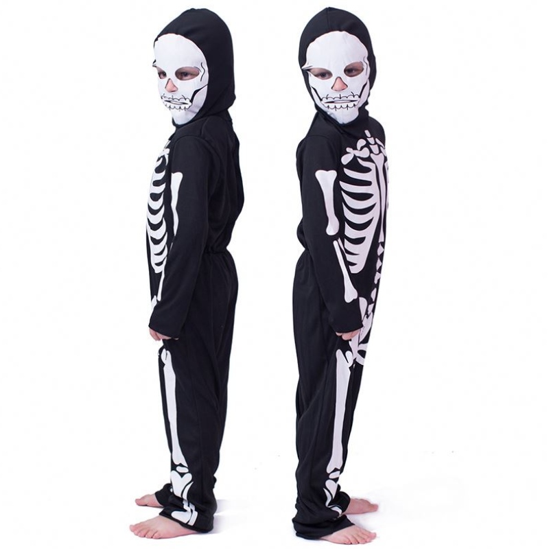 Halloween Fearsome Dress Up Skeleton Girl Boy Boy Kones Costume HCVM-002