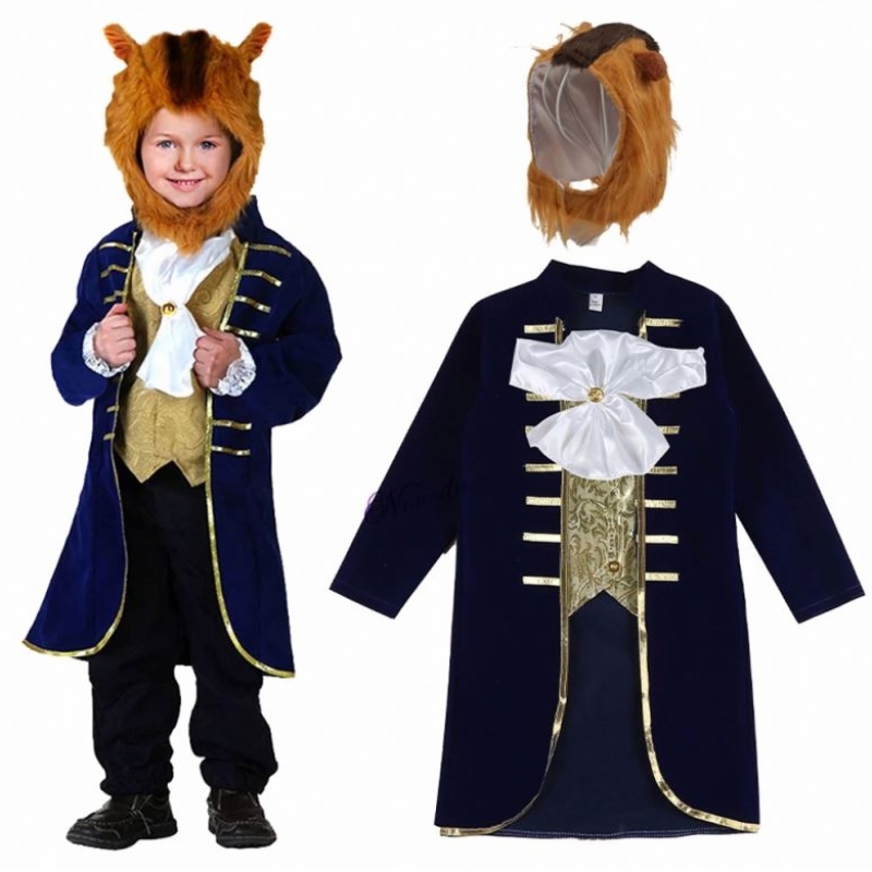 Baby Boy Toddler Halloween Cosplay Beast Prince Kids Prince Costume с головным галстуком HCBL-014