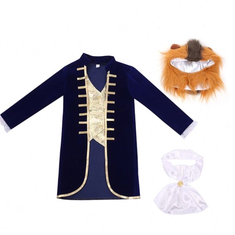 Baby Boy Toddler Halloween Cosplay Beast Prince Kids Prince Costume с головным галстуком HCBL-014