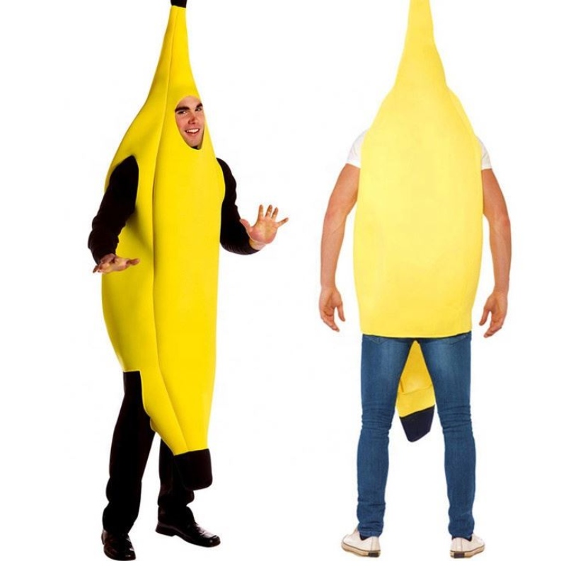 Cosplay Creations привлекательный банановый костюм для взрослых роскошные набор для Хэллоуина Партия вечеринки и ролепля унисекс банановый костюм