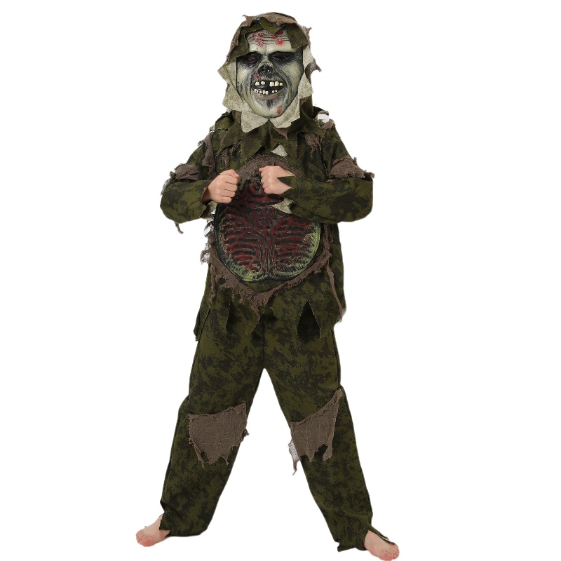 Kid's Halloween Zombie Costume Cosplay Coy Monster Costum