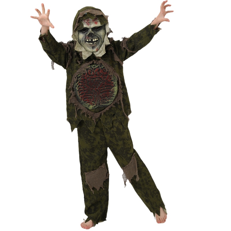 Kid's Halloween Zombie Costume Cosplay Coy Monster Costum