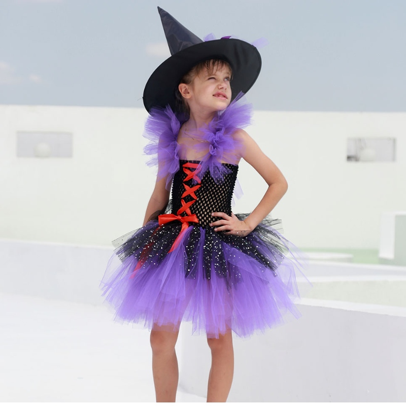 Amazon Hot Sedelling Tutu Witch Dress Costum