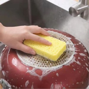 целлюлоза губка квадратная компрессия кухонная мойка посуда губка сжатие натуральная целлюлоза кухонная губка губка