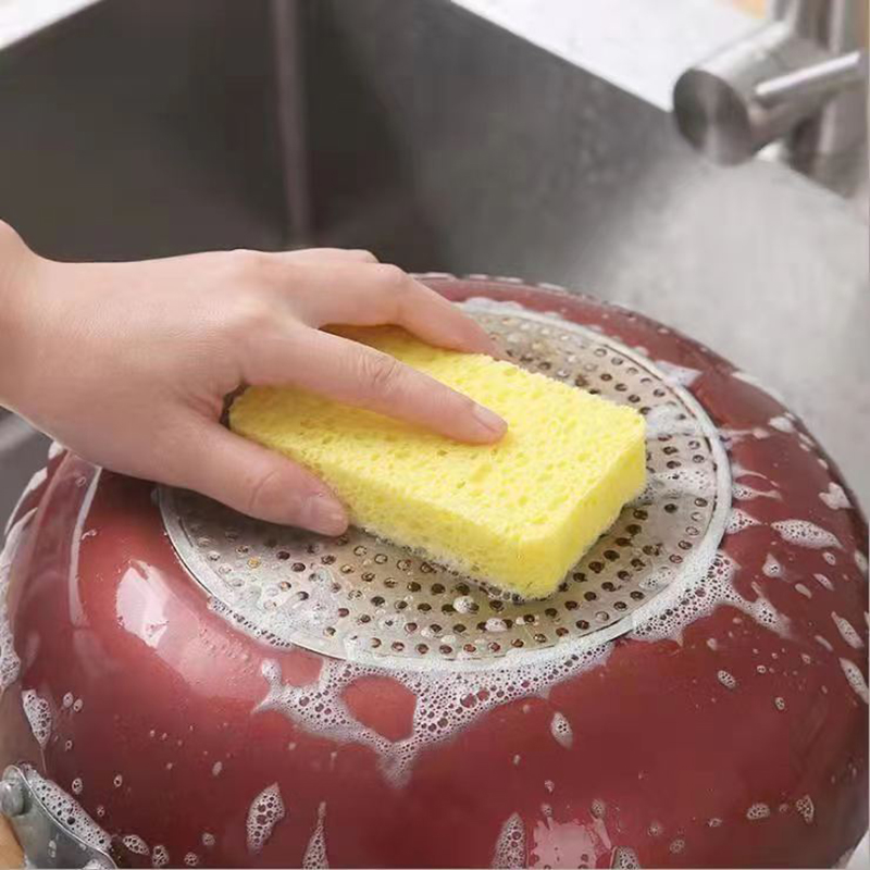 целлюлоза губка квадратная компрессия кухонная мойка посуда губка сжатие натуральная целлюлоза кухонная губка губка