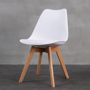 Оптовое современное пластиковое столовое кресло в бистро кафе красочное акриловое кресло пластиковое кресло и мягкая подушка