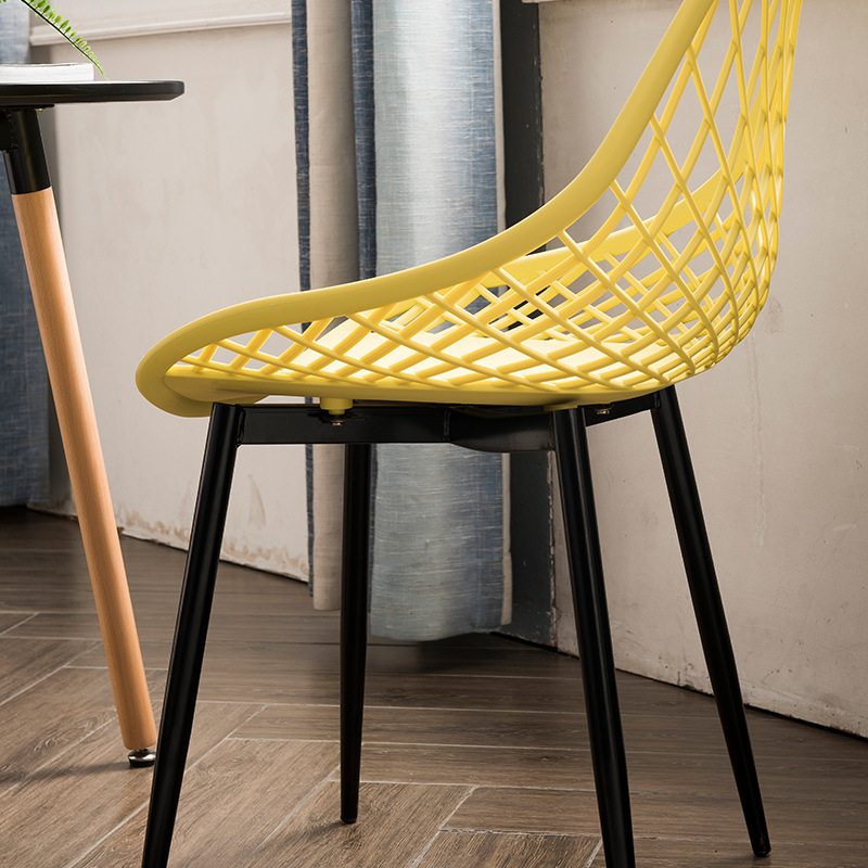 Высококачественный современный дизайн Китай Фабрика Пластиковые сетчатые стул Столовая Столовая ПП Пластиковые обеденные стулья