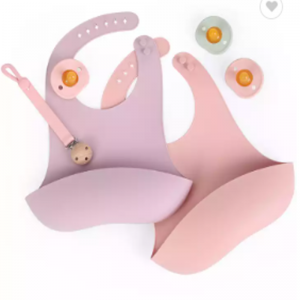 Детские нагрудники Силиконовый нагрудник регулируемый водонепроницаемый посуда пищевые нагруды