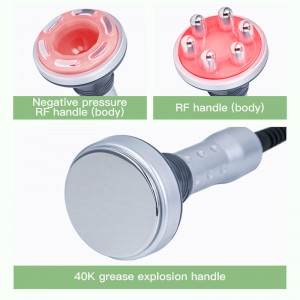 7 в 1 Ультразвуковой катионный вакуумный похудение, массажная машина для корпуса корпуса, формирование лица, массажер для кожи дл...