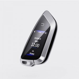 Умный ЖК -автомобильный ключ, вход без ключа обновления, автомобильный ключ Purple Car Auto Lock&Разблокируйте удаленный стартер автомоби...