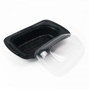 Жареный куриный поднос мясного перепела забрать контейнер