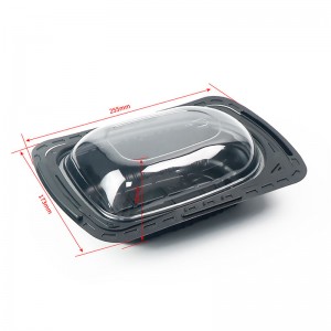 Жареный куриный поднос мясного перепела забрать контейнер