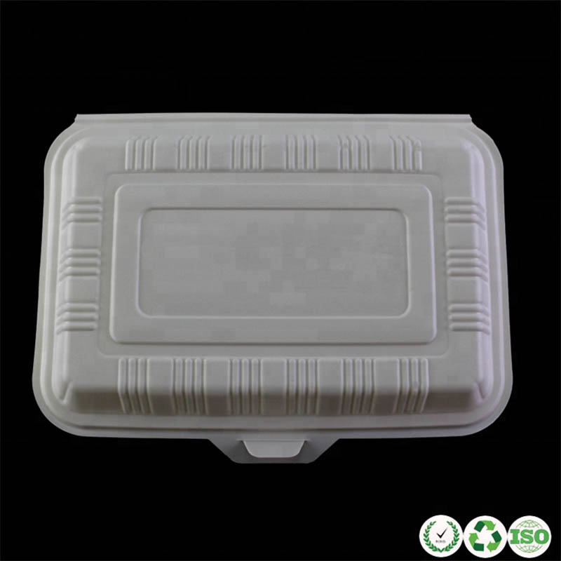 Оптовая одноразовая пластиковая ланч -коробка Биоразлагаемая контейнер с кукурузным крахмалом
