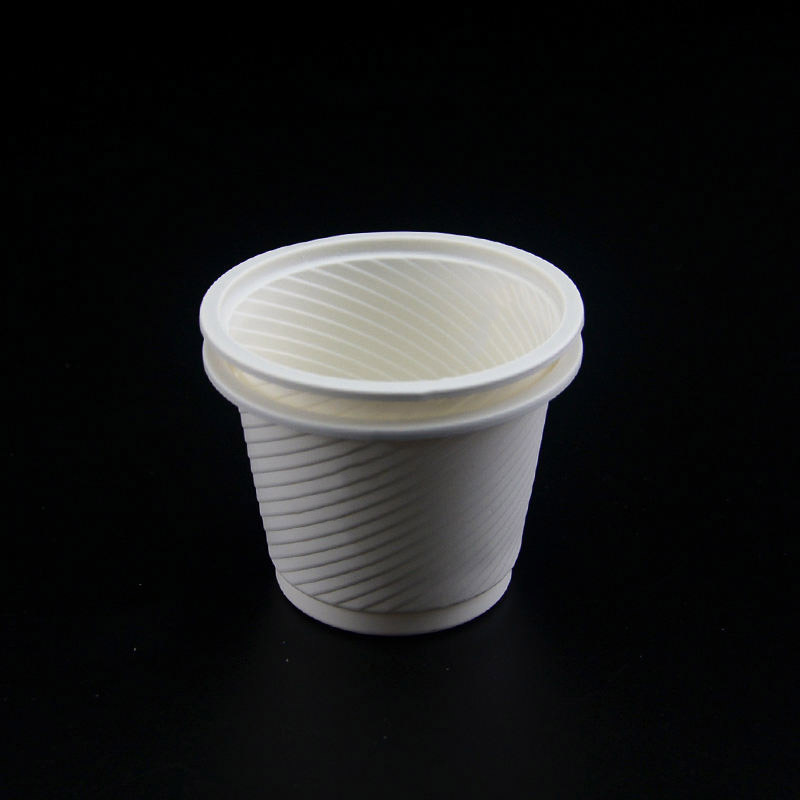 Биоразлагаемый белый одноразовый кукурузный крахмальный чашка экологически чисто