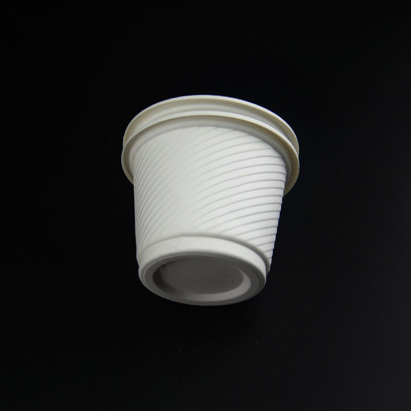 Биоразлагаемый белый одноразовый кукурузный крахмальный чашка экологически чисто
