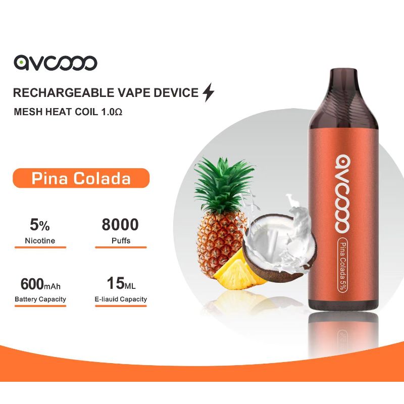 Avcooo Rechargable Vape Device 8000 Puffs