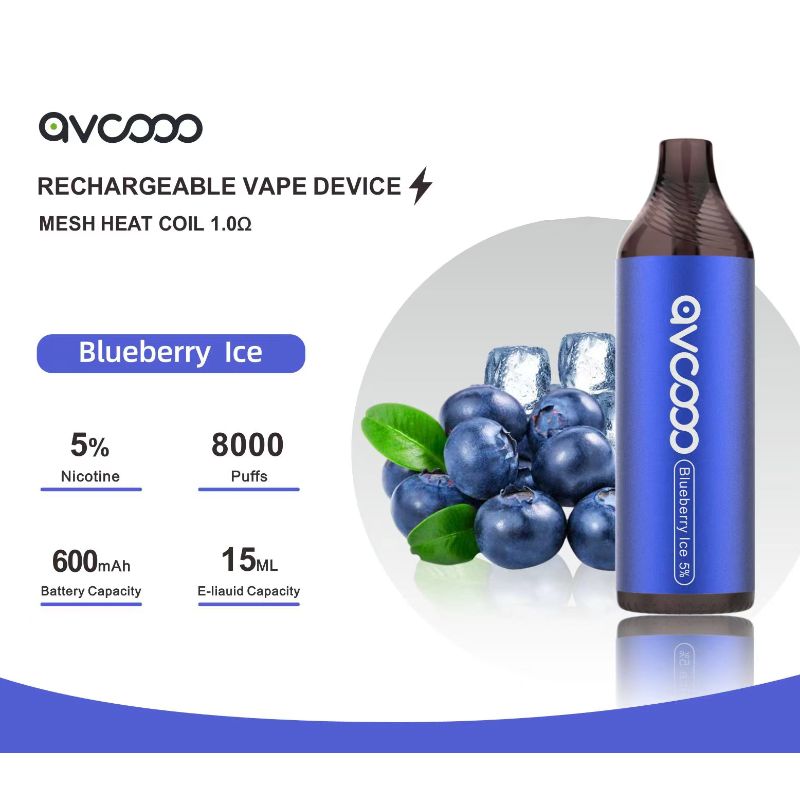 Avcooo Rechargable Vape Device 8000 Puffs