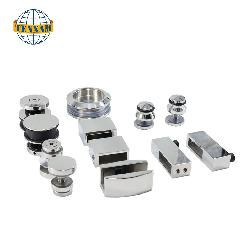 Стеклянные дверные дверные витрины из нержавеющей стали.