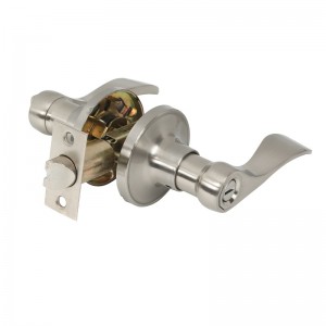 7306 Рычаги для уединения дверей атлас, никель, классический стиль волны, беспрепятственный дверной ручка без ключа для ванной ком...