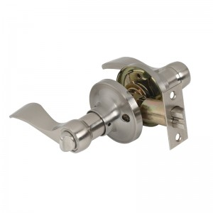 7306 Рычаги для уединения дверей атлас, никель, классический стиль волны, беспрепятственный дверной ручка без ключа для ванной ком...