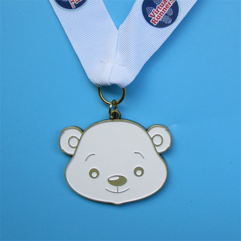 Пользовательская медальон мягкая эмалированная металлическая спортивная медаль с лентами для продажи