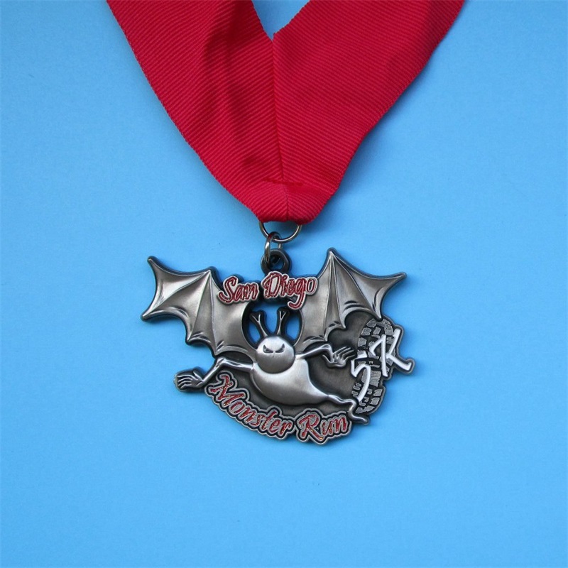 Заводская награда наградных наград с логотипом с ленточной лентой Blank Gold Серебряная бронзовая велосипедная велосипедная марафонская металлическая спортивная медаль