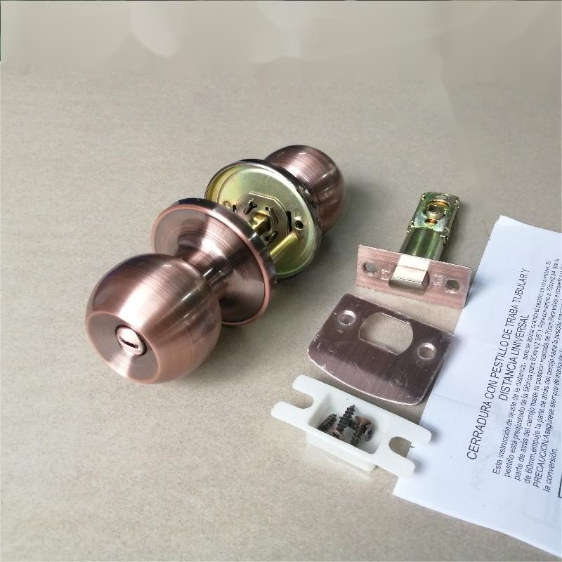 2501 Ручка для уединения дверей для спальни и ванной комнаты, интерьер без ключа.