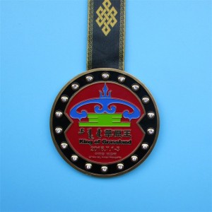 Награды Золотая медаль красочная эмалевая медальон подвеска