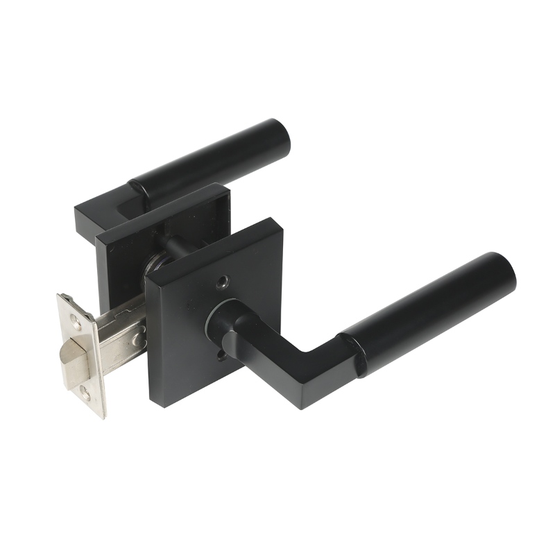 S7135 проходная ручка для прохода, матовый черный шкаф для прохода, дверная ручка прохода, рычаг внутренней двери, черная, черные дв...