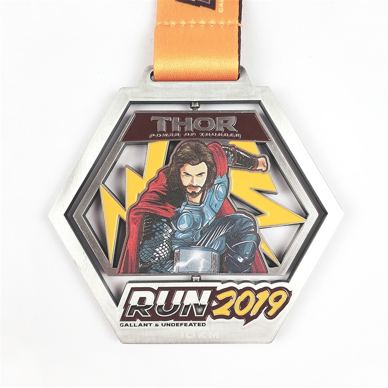 Вырежьте медали с сплава цинк настраиваемые медали дизайна Super Hero Awards Gold Medal