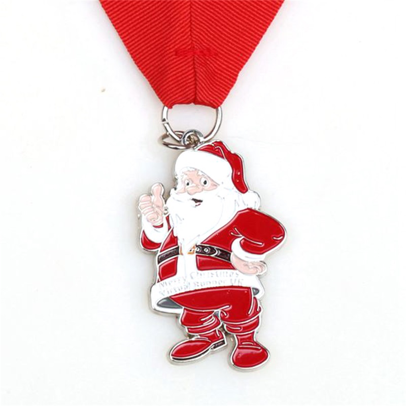 Санта -бегущие медали Подарок на заказ на Рождество