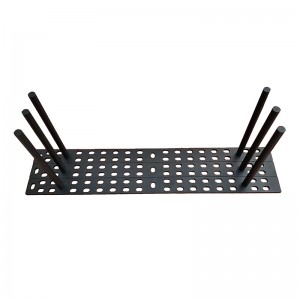 Высококачественный черный порошковый распыляющий сталь плавучий кронштейн со съемным опорным стержнем