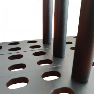 Высококачественный черный порошковый распыляющий сталь плавучий кронштейн со съемным опорным стержнем