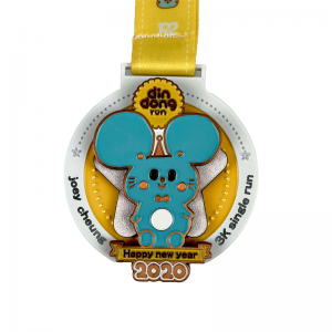 Пользовательские медали эмаль бегущий держатель медали